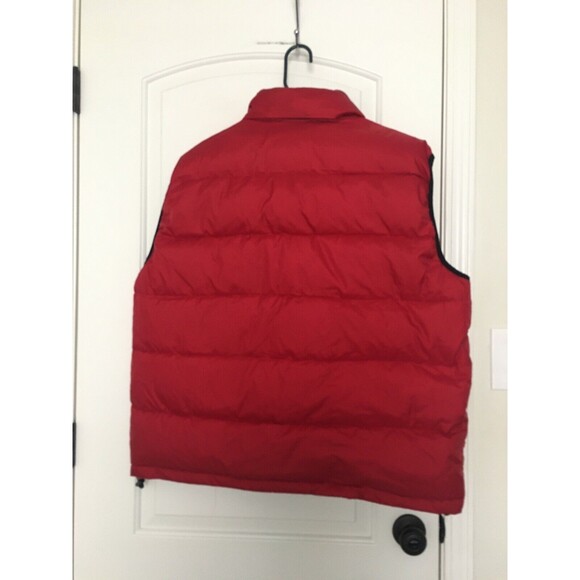 Op Men's Burgundy Athletic Full Zip Puffer Vest Jacket Lined Size XL - Picture 11 of 11